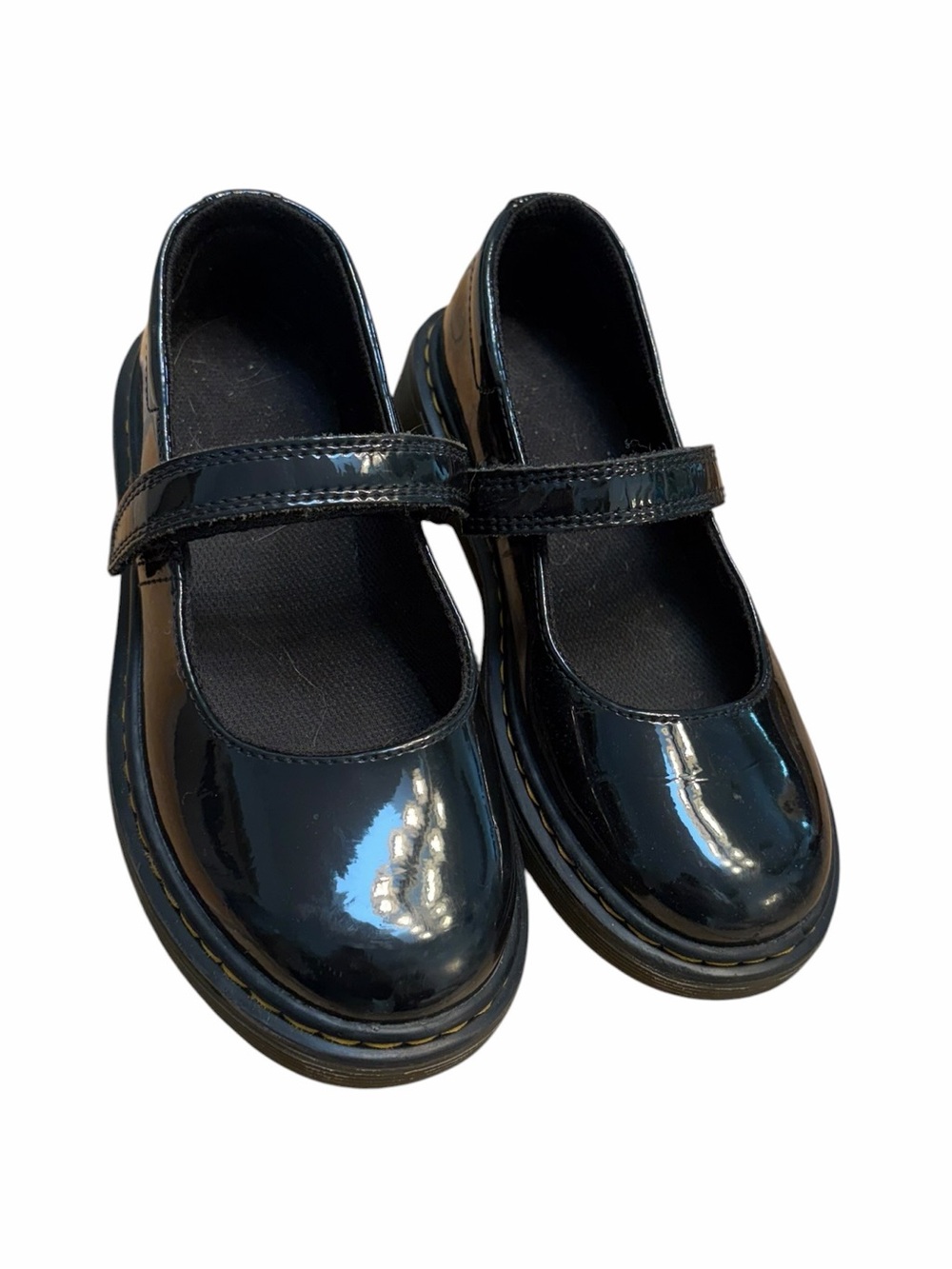 Dr. Martens Kids Mary Jane Shoes Black Patent Size 2 US Youth
